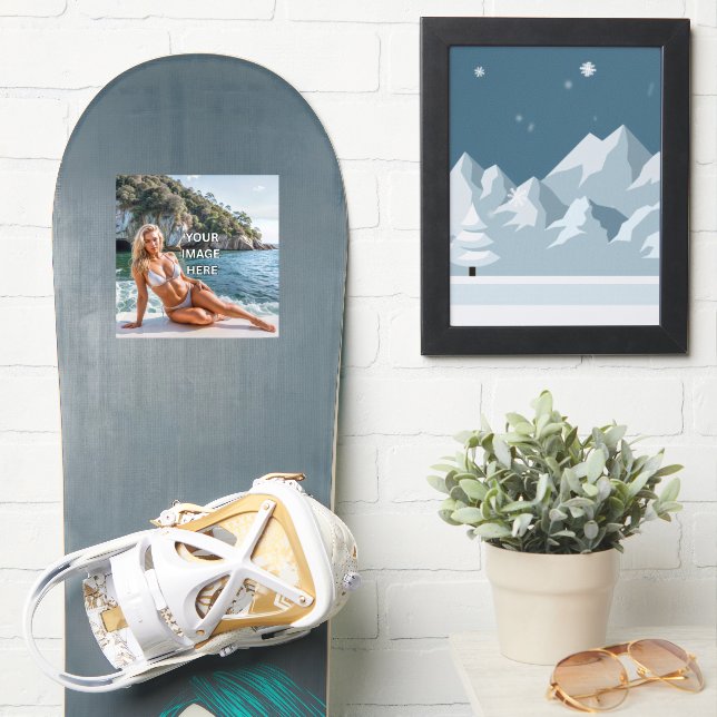 STICK! ✨ Custom Vinyl Sticker Gloss  (Snowboard)