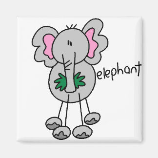 Stick Elephant Magnet