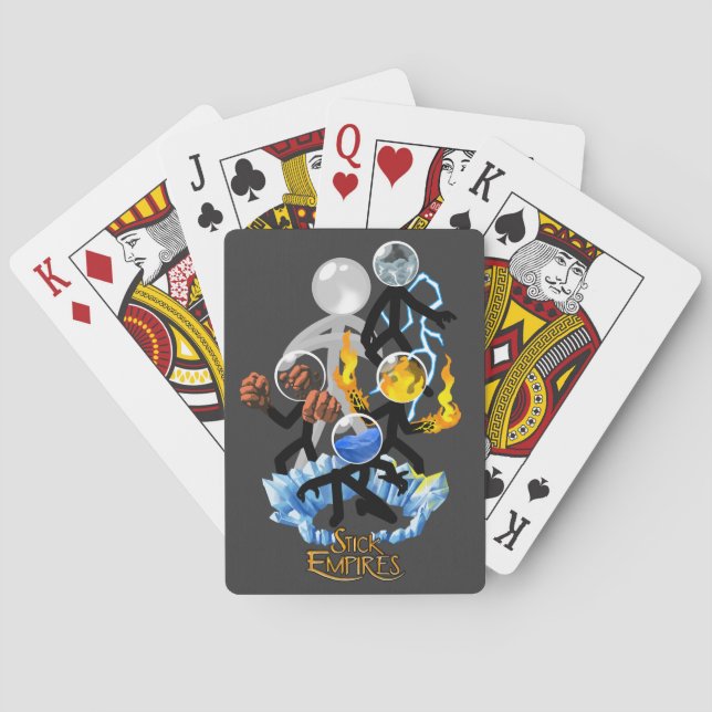 Stick Empires - Elementarreich Spielkarten (Rückseite)