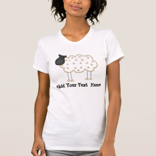 Stick-Figur-Schaf individuell anpassbares T-Shirt