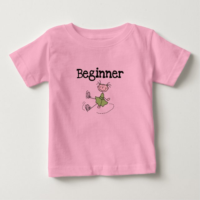 Stick Figure Beginner Skater Shirt (Vorderseite)