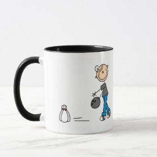 Stick Figure Bowling T-Shirts und Geschenke Tasse
