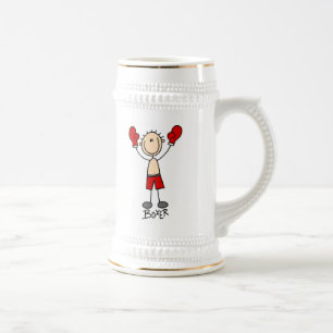Stick Figure Boxer T-Shirts und Geschenke Bierglas