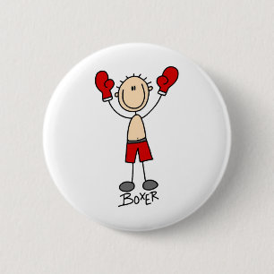 Stick Figure Boxer T-Shirts und Geschenke Button