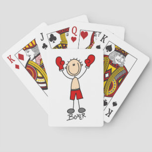 Stick Figure Boxer T-Shirts und Geschenke Spielkarten