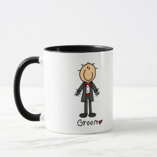Stick Figure Bräutigam T-Shirts und Geschenke Tasse