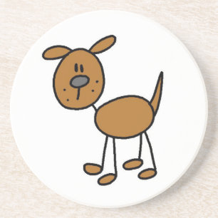 Stick Figure Dog T-Shirts und Geschenke Getränkeuntersetzer