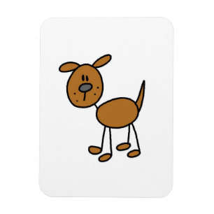 Stick Figure Dog T-Shirts und Geschenke Magnet
