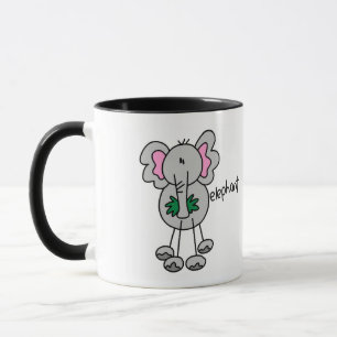 Stick Figure Elefant T-Shirts und Geschenke Tasse