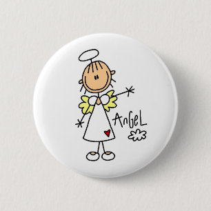 Stick Figure Engel T-Shirts und Geschenke Button