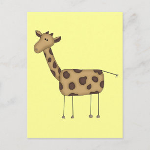 Stick Figure Giraffe T-Shirts und Geschenke Postkarte