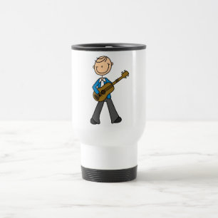 Stick Figure Gitarrespieler T-Shirts und Geschenke Reisebecher