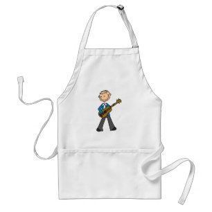 Stick Figure Gitarrespieler T-Shirts und Geschenke Schürze