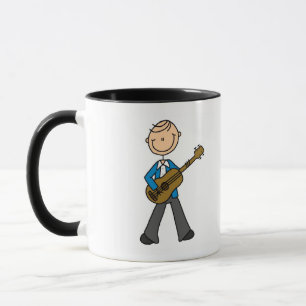Stick Figure Gitarrespieler T-Shirts und Geschenke Tasse