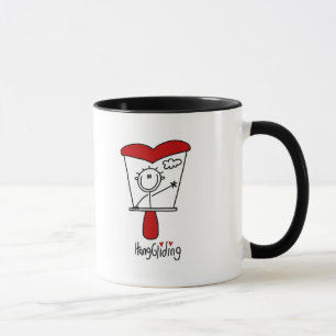 Stick Figure Hang-Gliding T-Shirts und Geschenke Tasse
