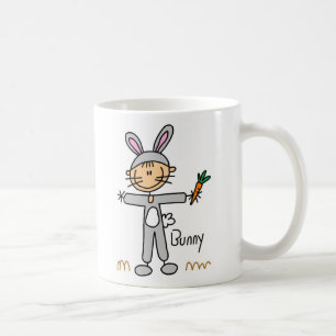 Stick Figure im Hasenanzug Becher Tasse