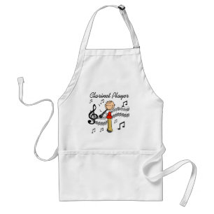Stick Figure Klarinettenspieler T-Shirts und Gesch Schürze