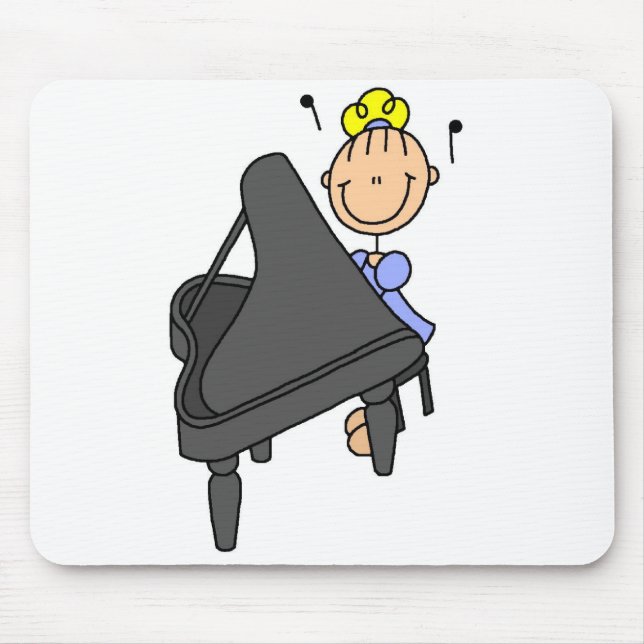 Stick Figure Klaviermauspad Mousepad (Vorne)
