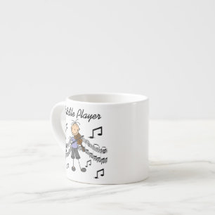 Stick Figure Mädchen Geiger T-Shirts und Geschenke Espressotasse