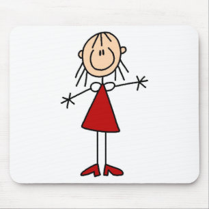 Stick Figure Mama-Mauspad Mousepad