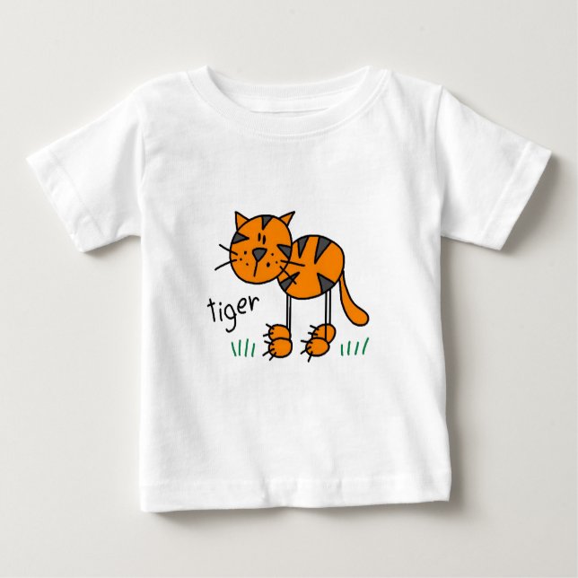 Stick Figure Tiger T-shirts and Gifts (Vorderseite)