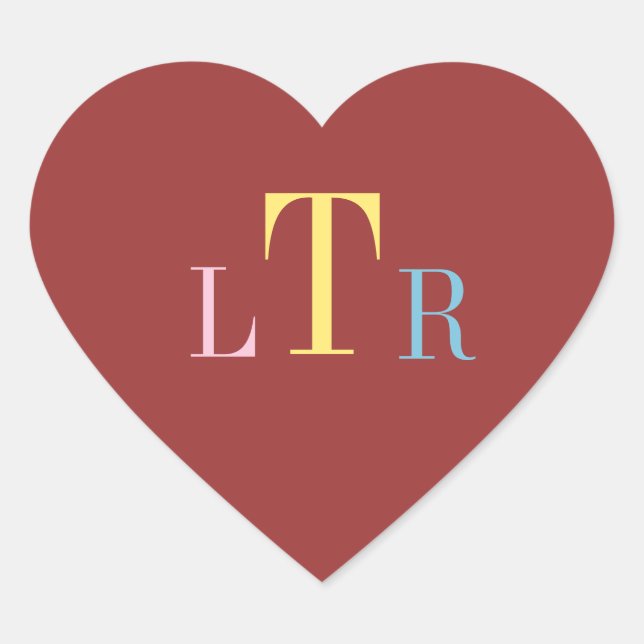 Stick für den benutzerdefinierten Umschlag Aufkleb Herz-Aufkleber (Vorderseite)