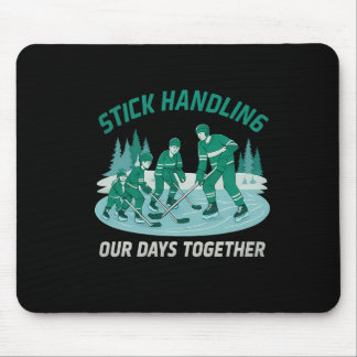 Stick Handling Unsere Tage Zusammen Hockey-Familie Mousepad