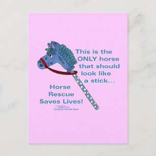 Stick Horse Postkarte