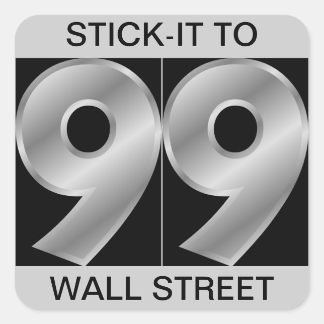 STICK-IT AUF DIE WALL-STRASSE QUADRATISCHER AUFKLEBER (Vorderseite)