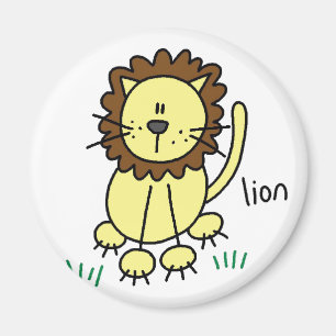 Stick Lion Magnet