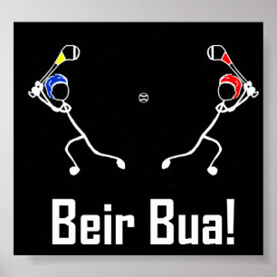 Stick mit Sport Hurling Poster Beir Bua