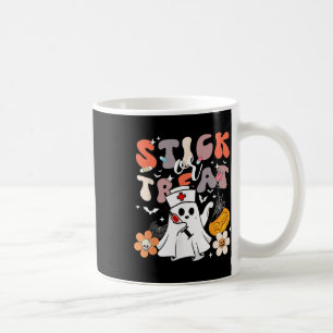 Stick oder Leckerei Halloween Ghost Nurse Crna Eme Kaffeetasse