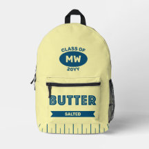 Stick-of-Butter Retro Custom Monogram Rucksack 
