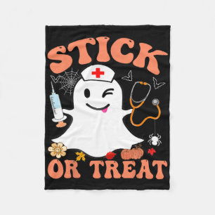 Stick or Leckerei Nurve Funny Halloween Kostüm Fleecedecke