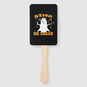 Stick or Treat Krankenschwester Lustiges Halloween Fächer