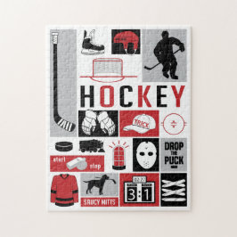 Stick-Puffer für Red Hockey Elements Puzzle