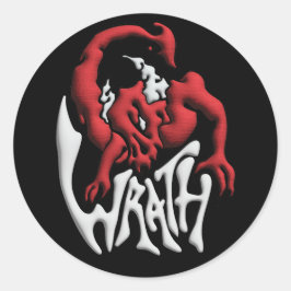 Stick to your Sin Wrath Runder Aufkleber