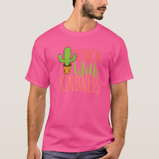 Stick with Kindness Cactus Liebe Christmas Cactus T-Shirt