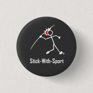 Stick with Sport Javelin Stickman Red Dark Button