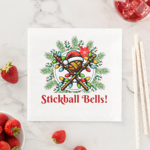 Stickball WeihhHat Xmas Serviette