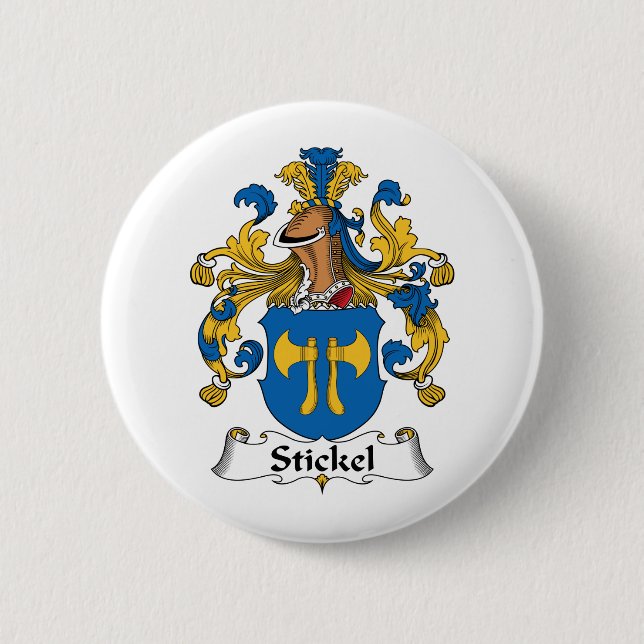 Stickel Familienwappen Button (Vorderseite)