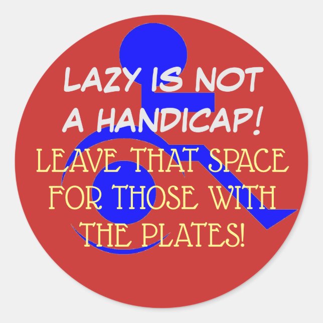 STICKEN SIE DIESE BOTSCHAFT, WO SIE GEHÖRT! RUNDER AUFKLEBER (Vorderseite)