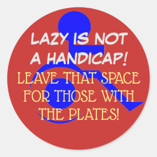 STICKEN SIE DIESE BOTSCHAFT, WO SIE GEHÖRT! RUNDER AUFKLEBER