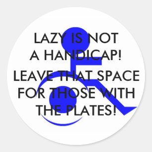 STICKEN SIE DIESE BOTSCHAFT, WO SIE GEHÖRT! RUNDER AUFKLEBER