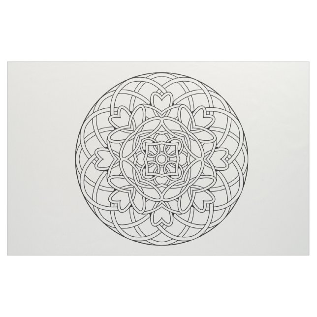 Sticken Sie Ihr eigenes abstraktes Mandala-Gewebe Stoff (Fat Quarter (45,7 x 55,9 cm))