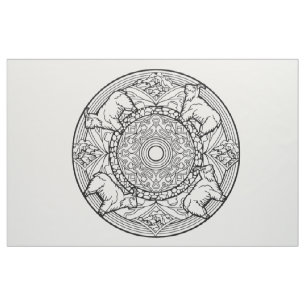 Sticken Sie Ihre eigenen Mandala-Gewebe-Ziegen Stoff