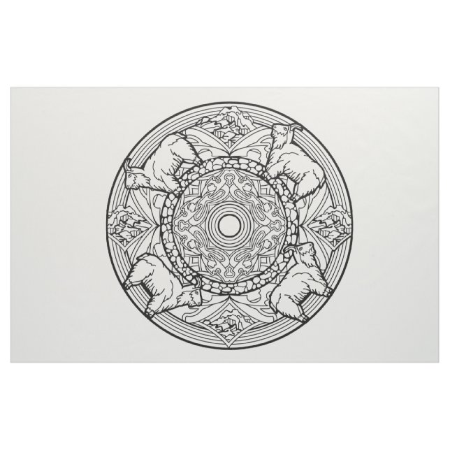 Sticken Sie Ihre eigenen Mandala-Gewebe-Ziegen Stoff (Fat Quarter (45,7 x 55,9 cm))