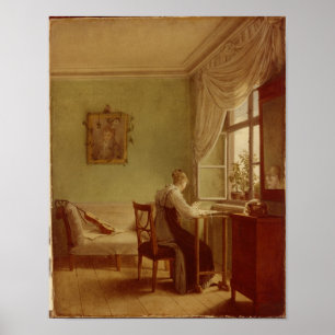 Stickende Frau, 1812 Poster