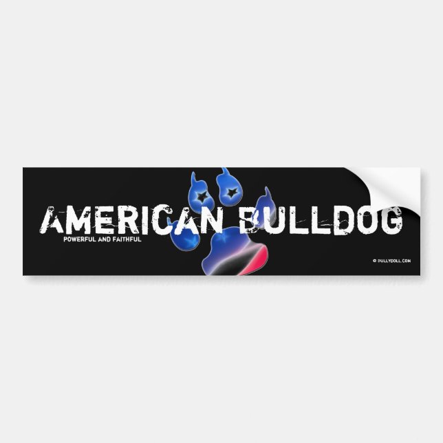 Sticker American Bulldog Autoaufkleber (Vorne)