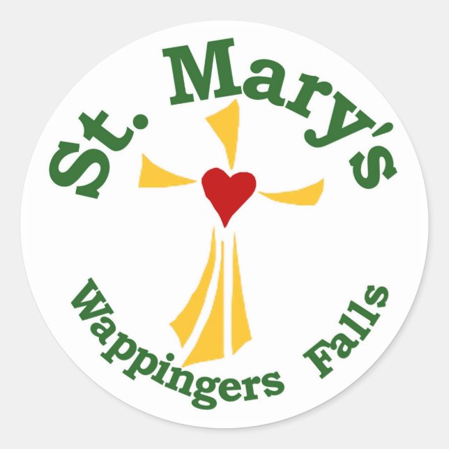 Sticker an der St. Mary's Katholic School (Vorderseite)